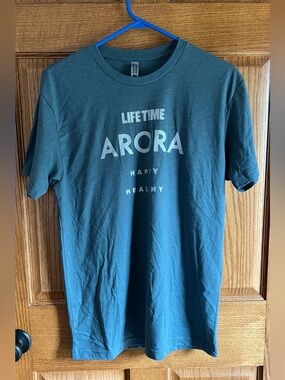 Life Time Crew Neck T‑Shirt Arora in Teal Size Medium